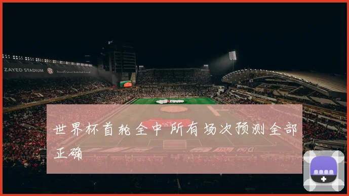 世界杯首轮全中 所有场次预测全部正确