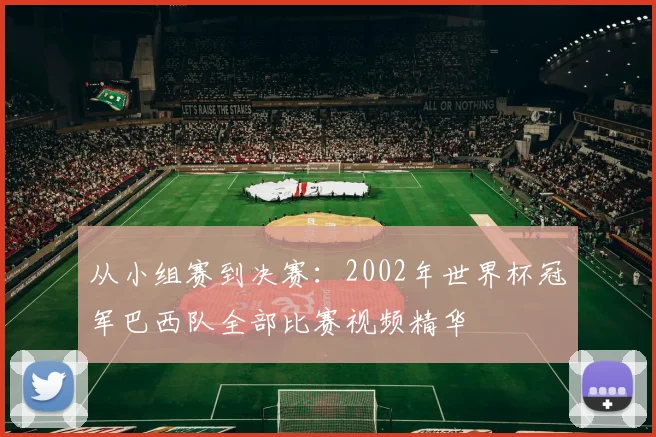 从小组赛到决赛：2002年世界杯冠军巴西队全部比赛视频精华